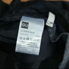 【GU】ジーユー　タックワイドパンツ　ウエストゴム　Mの画像