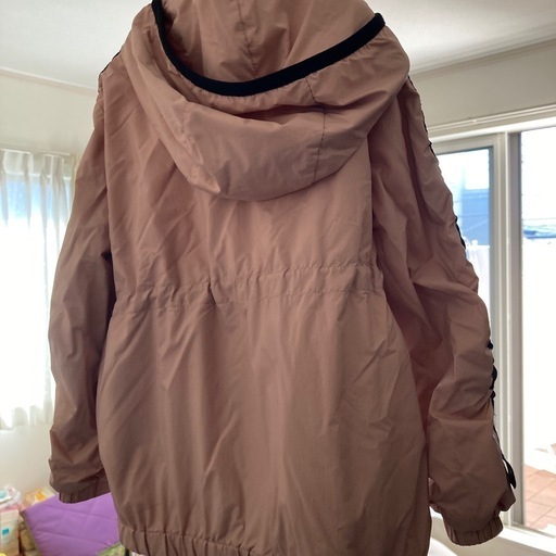MONCLER ピンク フード付きジャケット 115cm ウエスト調整ゴム