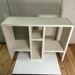 【940】ホワイト 木製オープンシェルフ