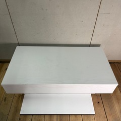 【941】ホワイト木製センターテーブル