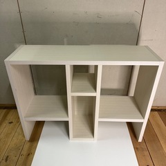 【939】ホワイト木製オープンシェルフ