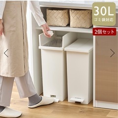 KEYUCA/ケユカ　ダストボックスLL ゴミ箱　ホワイト　2個セット