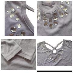 訳あり 処分予定 Diable baiser ビジュー 付き 長袖 トップスの画像