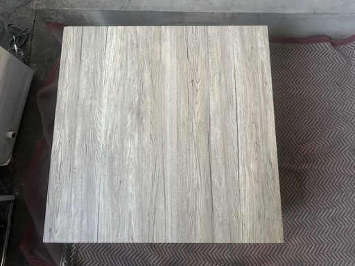 ガラステーブル オープンシェルフ