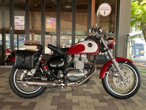 KAWASAKI エストレア　BJ250A 外装綺麗　機関良好　油脂類交換　バッテリー交換　サイドバック付き　キャブレターOH セル始動