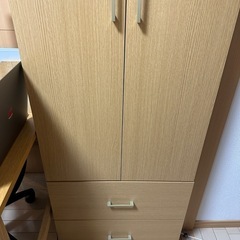 【ニトリ購入】ワードローブ クローゼ1860 LBR（ライトブラ...