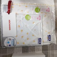 MIKI HOUSE　肌着　ガーゼハンカチ　ベビーミルクセット