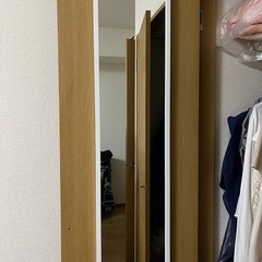ニトリ　高さが調整可能なドア掛けミラー 