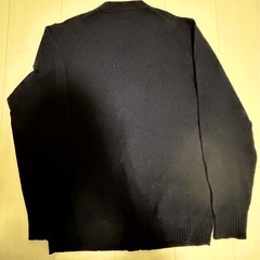 UNIQLO　ユニクロ　（Ｍ）　Ｖネックカーディガン　紺　ビジネス　スクール　長袖　無地の画像