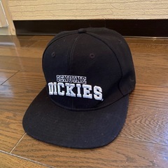 美品未使用近い黒DICKIES刺繍キャップ帽子メンズレディースワークの画像