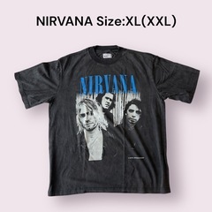【新品】NIRVANA ダメージ加工 Tシャツ ダメージ加工 両...