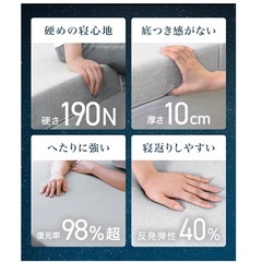 シングル　折り畳み　マットレスの画像