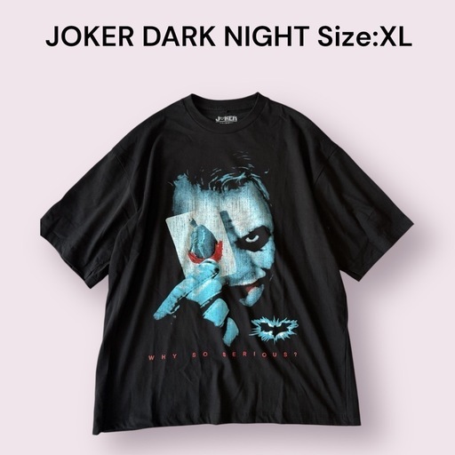 新品】映画 ジョーカー ダークナイト 両面プリント Tシャツ XL 新品】映画 ジョーカー ダークナイト 両面プリント Tシャツ XL