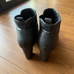 ショートブーツ サイドゴア ブーツ 黒 Lの画像