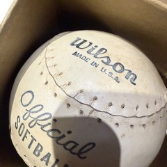 50s usa製 Wilson Softball 12inch vintageの画像