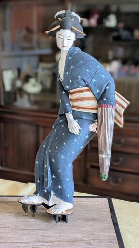 陶器人形 日本人形 日本文化 博多 博多人形 日本土産 vintage