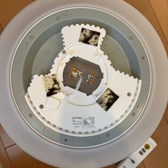★ アイリスオーヤマ LEDシーリングライト CL6D-5.0 6畳 照明器具 リモコンつき 調光タイプ 中古 ★の画像