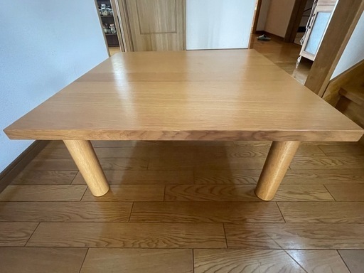 無印良品 板と脚でできた木製テーブル80×80cm (かなみ) 岩松の