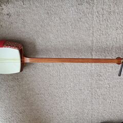 ◇民謡 地歌用 三味線◇花梨 中棹 皮破れ無し◇撥/駒/