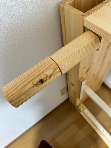 Kamelun ベッド シングル ベッドフレーム 3段階高さ調節 ナチュラル