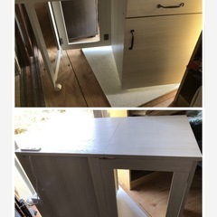 ミシン台ワゴン アイロン台 作業台 折りたたみテーブル式 ミシン...