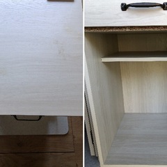 ミシン台ワゴン アイロン台 作業台 折りたたみテーブル式 ミシン収納 幅97cm 引き出し付 キャスター付の画像