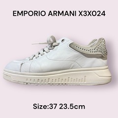 EMPORIO ARMANI X3X024 レザー スニーカー ...