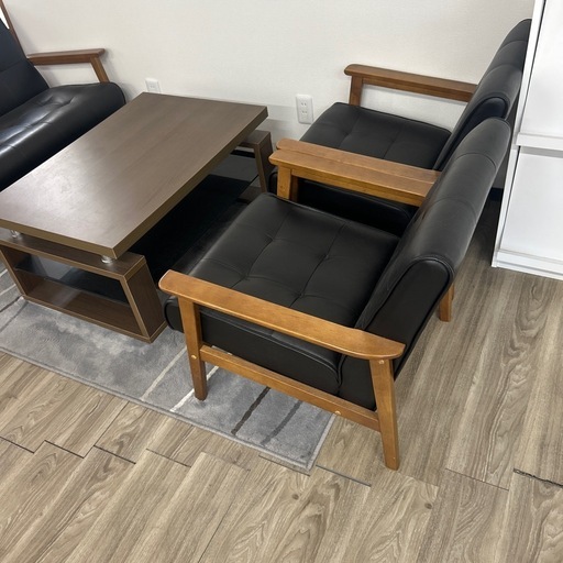 カリモク オフィスソファー 机セット 値下げ] カリモク 応接ソファ