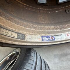 255/35R20　アルミ+タイヤ4本セットの画像