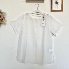 GRL オフホワイト　リボン付きシャツ　Fサイズの画像