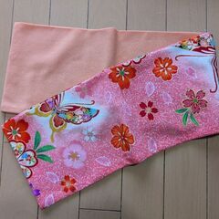 絹の着物生地のストール　インテリアにも