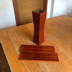 飛騨春慶塗の花入れの画像