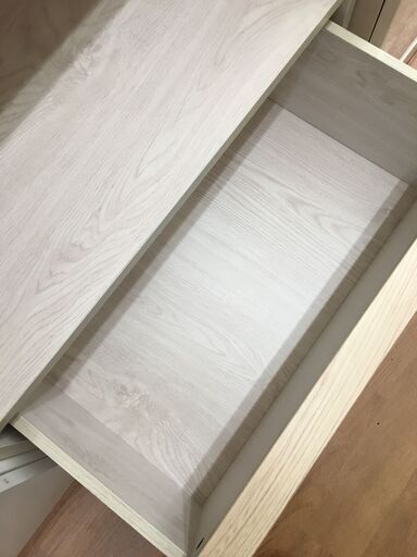 本棚　引き出し1か所　ホワイト　使用感有
