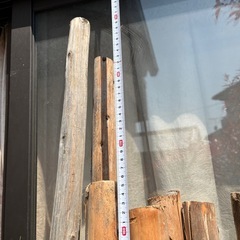丸太の杭　丸50ミリの棒　12本の画像
