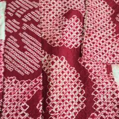 昭和レトロ 中古品 着物 羽織 絞り 薄手の画像