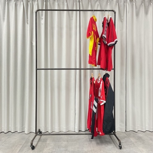 KD-37【新入荷　リサイクル品】WSTANDARD アイアン　ハンガーラック　キャスター