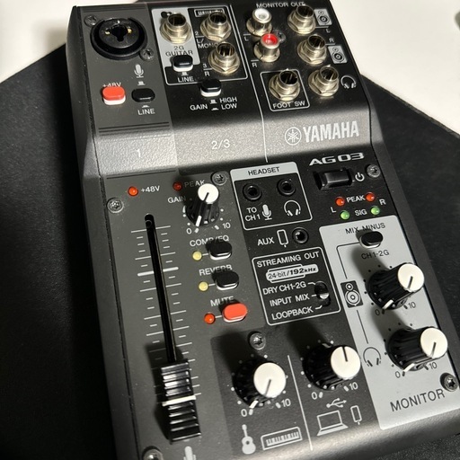 エフェクター、PA機器 YAMAHA AG03mkII BLACK