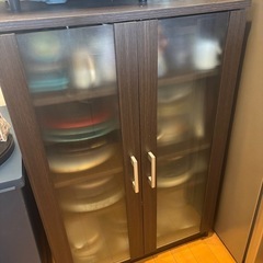 【引き渡し決定】ニトリ　食器棚　ウッド調