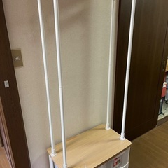 衣装かけ&小物入れ　ミニタンス