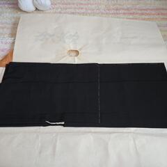 未使用 昭和レトロ 着物 羽織 黒  家紋入り 