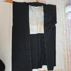 未使用 昭和レトロ 着物 羽織 黒  家紋入り の画像