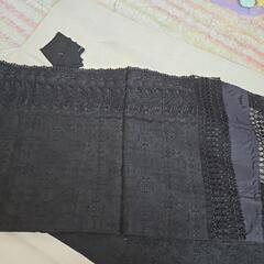 未使用 昭和レトロ 着物 羽織 黒 ストール？付きの画像