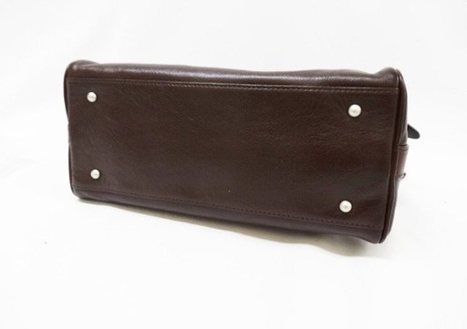 未使用品】AVIREX ミニダッフル チョコ 牛革 ミニバッグ ミニボストン