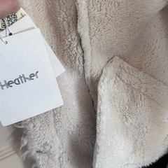 未使用　HEATHER ノーカラームートンジャケットの画像