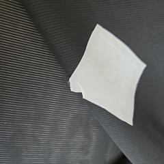 未使用 昭和レトロ 着物  黒 薄手 家紋入りの画像