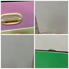 マスセット株式会社 チェスト 箪笥 木製 2連 5段 家具 収納 保育園 保育用品　/SL2の画像