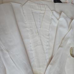 お値下げ中！昭和レトロ 中古品 着物 薄手 白の画像