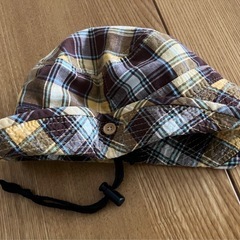 Slammin' チェック柄 キッズ ベビー 2WAYハット　52㎝の画像