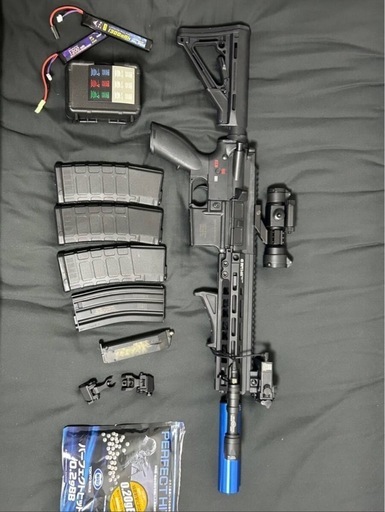 S&T ST46 (HK416D) スポーツライン STAEG 398 BK　電動ガン　セット S&T ST46 (HK416D) スポーツライン STAEG 398 BK 電動ガン セット