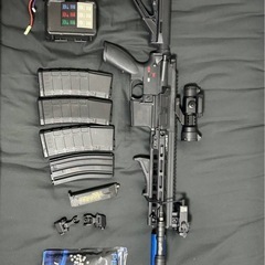 S&T ST46 (HK416D) スポーツライン STAEG 398 BK　電動ガン　セット　の画像